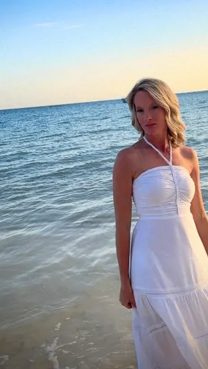 White Maxi Dress Baby Pink Brand thumbnail 2
