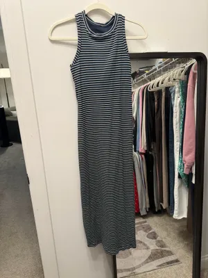 Target All in Motion Navy and White Midi Dress thumbnail 2