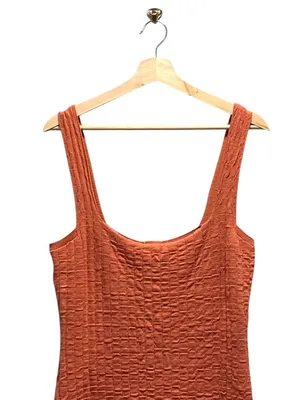 FP Beach Free People Short And Sweet Cable Knit Sweater Dress Terracotta Size L thumbnail 5