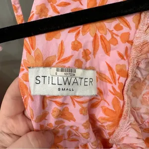 STILLWATER Jessie Mini Dress Summer Sorbet Mini Dress Floral Print Size Small thumbnail 3