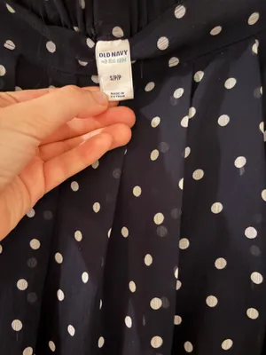 Old Navy Polka Dot Skirt Navy thumbnail 5