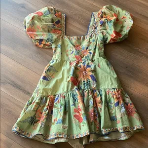 Farm Rio Free People Bright Yard Mini Dress- MED thumbnail 4