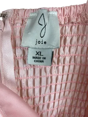 Joie Bridgerton Cottagecore Pink Floral Midi Dress Tie Shoulder Tea Party XL NWT thumbnail 4