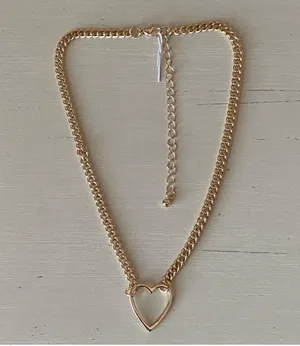 Madewell NWOT 14” gold toned heart necklace thumbnail 3