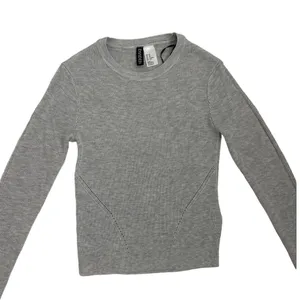 Divided by H&M Ribbed Gray Cropped Preppy Basics Capsule Sweater Size XS thumbnail 2