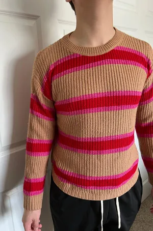 Pink And Brown Sweater Multiple Size XL thumbnail 1