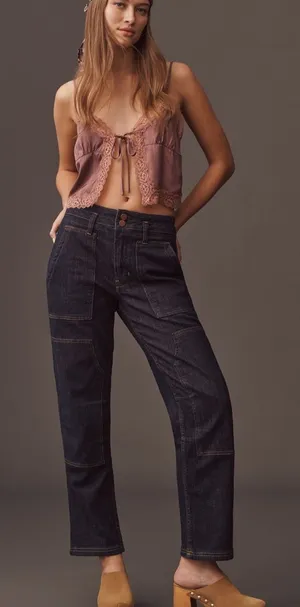 The Wanderer Mid-Rise Relaxed Jeans by Pilcro thumbnail 1