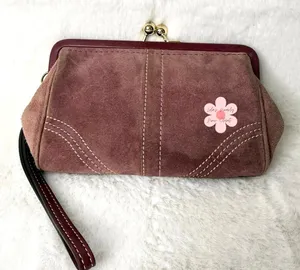 y2k Coach Vintage Plum Kisslock Wristlet thumbnail 1