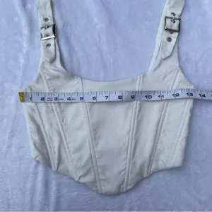 White Fox White Corset Crop Top XS thumbnail 6