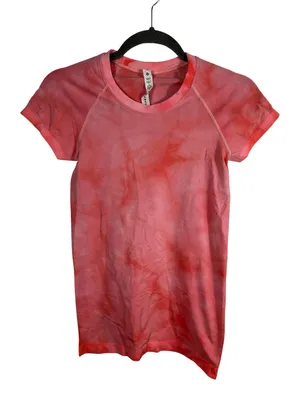 Lululemon Swiftly Tech Short Sleeve Shirt 2.0 Marble‎ Dye Raspberry Cream 4 thumbnail 3