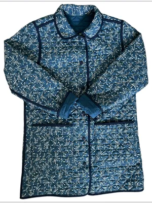 Lands End Barn Jacket Women Quilted Reversible Coat Pimaloft Lightweight Size S thumbnail 3