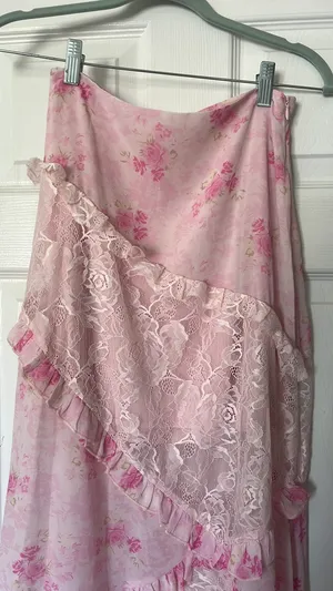 Love Shack Fancy Inspired Skirt Pink thumbnail 3