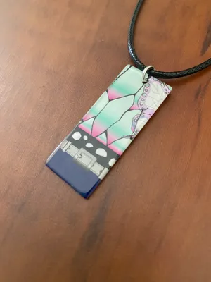 Handmade 🦋Anime demon slayer Shinobu necklace unisex!! NEW gift thumbnail 4