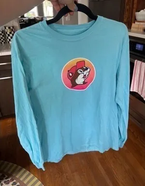 buc ees‎ long sleeve woman's shirt medium Size 8 thumbnail 1