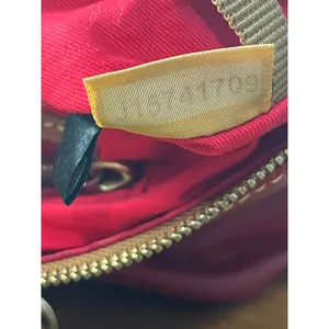 VTG Dooney & Bourke Red Pebble Leather Shoulder Tote Bag Y2K Leather Tassel thumbnail 10