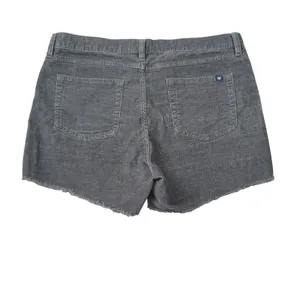 GAP‎ Women's Size 12 Gray Corduroy Raw Hem Shorts Charcoal Grey Summer Casual thumbnail 6