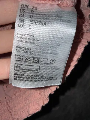 H&M Divided Pink Eyelet Off-the-Shoulder Crop Top thumbnail 3