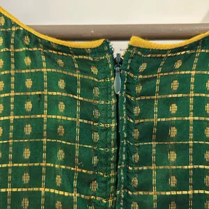 Indian Dress Partywear Green Gold Size S thumbnail 14