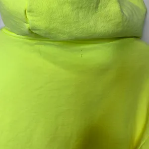 Club Fantasy Neon Yellow Starlight Heavy Cotton Hoodie Large Sweatshirt thumbnail 6