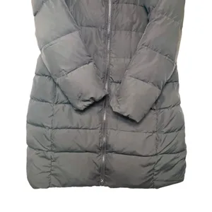 Lands End‎ Black Down Puffer Coat Womens Medium 10-12 Quilted Long Winter Jacket thumbnail 4