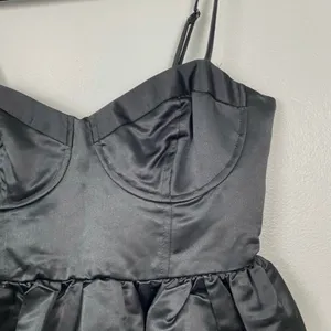 Future Collective Sweetheart Bubble Satin Midi Dress Bustier‎ Elegant Size S thumbnail 4