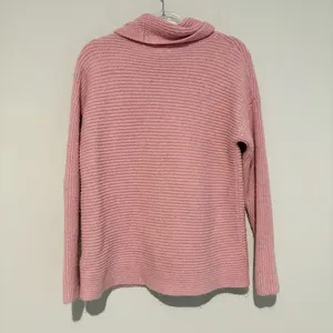 J crew ribbed‎ cowl neck sweater pink size medium thumbnail 2