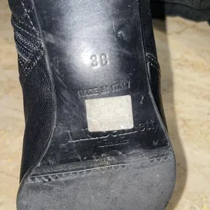 L.K.‎ BENNETT Black Leather Skinny Buckle Knee high Tall Quilted Riding Boots 38 thumbnail 8