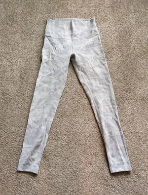 Lululemon High-Waist Camo Leggings - Light Gray thumbnail 1