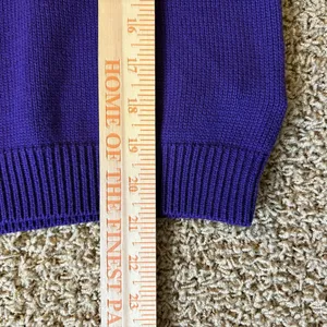 Vintage Lauren Ralph Lauren Sweater‎ Women Petite Small Purple Knit Shawl Collar thumbnail 12