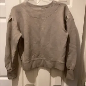 Albion Ribbed Crew Neck Sweater - Beige thumbnail 3