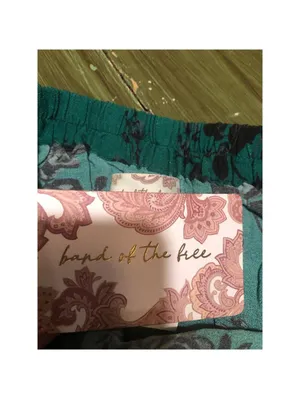 Band of Gypsies NWT Etta Emerald Floral Midi Skirt Size M thumbnail 5