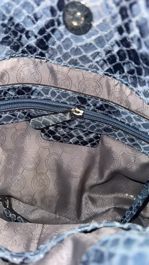Michael Kors Blue Snake Skin Bag thumbnail 7