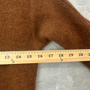 COS Cardigan Sweater 100% Boiled Wool Brown Cropped Minimalist‎ Scandi Womens XS thumbnail 6