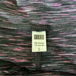 Fleo Purple Black Heathered Original OG Shorts Small Gym Workout thumbnail 4