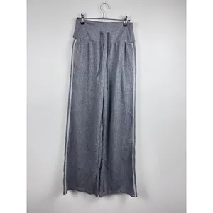 Halara Ribbed SoCinched High Waisted Tummy Control Drawstring Wide Leg Pant S Re thumbnail 4