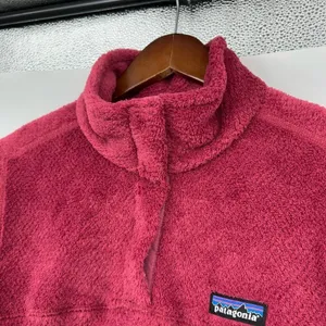 PATAGONIA Synchilla Retool Snap-T Pullover magenta / pink pockets size medium thumbnail 8