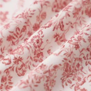 Rihoas Pink Floral Elastic Waist Flared Skirt thumbnail 7