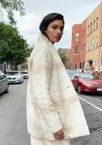 NWOT Aritzia Wilfred Free Off Duty Wool Coat Large fits small thumbnail 2
