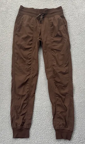 Lululemon Dance Studio Mid Rise Jogger Pants Java Brown Athletic Women's 4 x 28 thumbnail 1