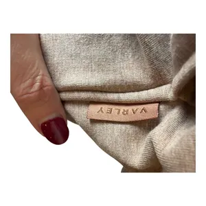 Varley Sweatshirt Women‎ XS Taupe Heathered Turtleneck Atlas Pullover Athleisure thumbnail 7