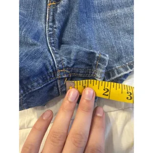 Forever 21 Women's Denim Shorts High-rise side slit micro Y2k 90s Grunge Indie thumbnail 6