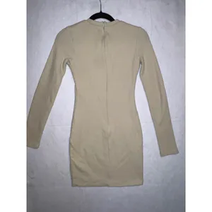 White Fox Still the One Waffle Knit‎ Long Sleeve Bodycon Mini Dress WHT FX Logo thumbnail 9