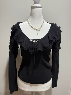 Black Anthropologie Top thumbnail 1