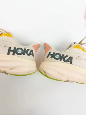 Hoka One One Clifton 9 Running Shoes Sneakers Vanilla/Astral thumbnail 6