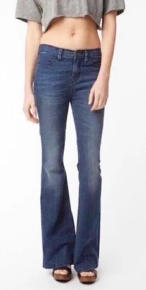 Anthropologie Flare Jeans Size 27 Denim high rise Blue thumbnail 1
