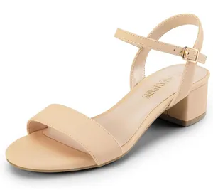 Amazon Dream Paris women’s Elegant Cream Block Heel Sandals 9.5 like new thumbnail 1