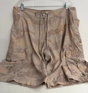 Salt Life Men's Beige Tan Camo Swim Trunks thumbnail 1