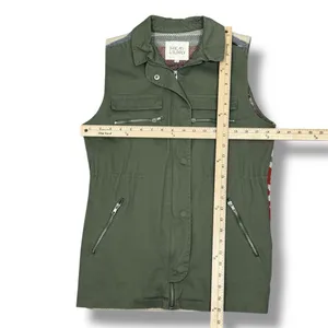 Thread & Supply Aztec Southwestern Print Knit Back Utility‎ Vest Green Small thumbnail 12