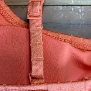 Aerie Ribbed Cut Out One‎ Piece Swimsuit Coral Peach XXS Full Coverage Monokini thumbnail 7