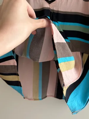 ZARA Women’s Multicolor Striped Asymmetrical Spaghetti Strap Tank Top, Size Med thumbnail 9